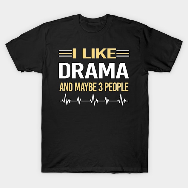 3 People Drama T-Shirt by symptomovertake